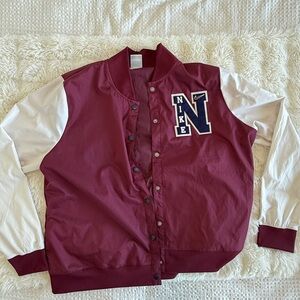 Nike Burgundy and White Jacket